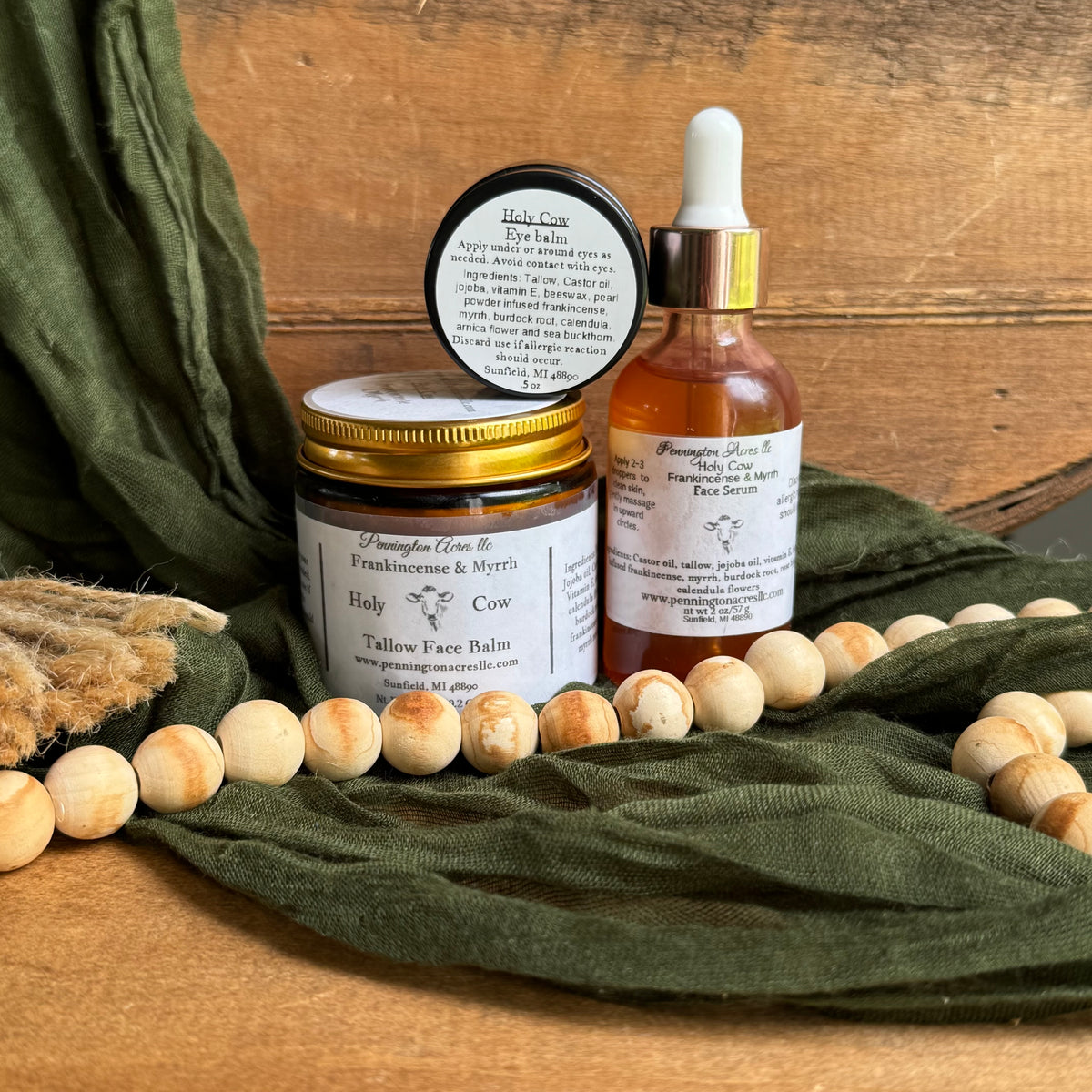 Holy Cow frankincense and myrrh set