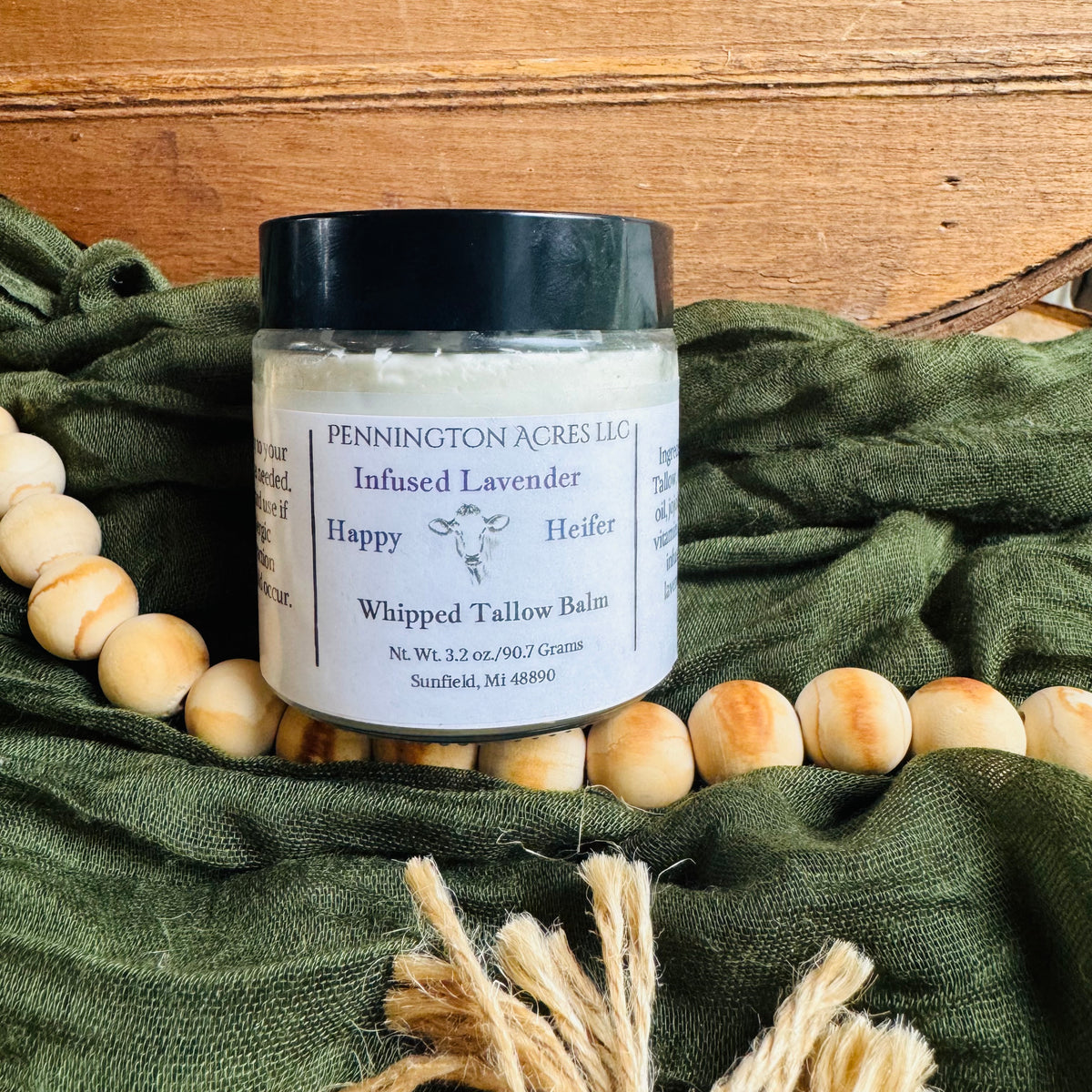 Tallow body balm infused lavender