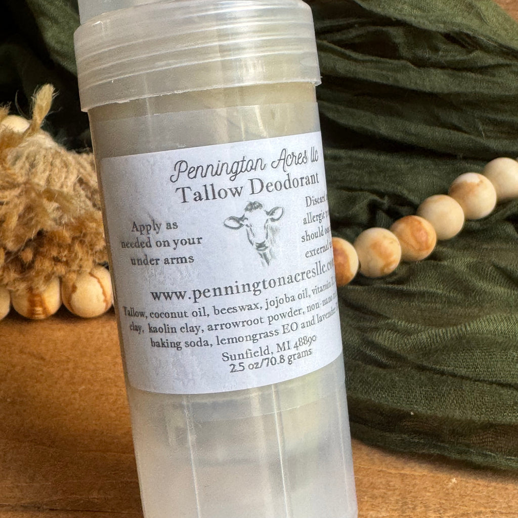 Tallow deodorant