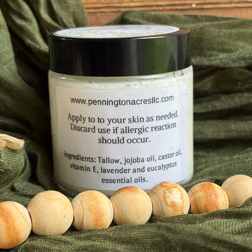 Tallow body balm lavender/eucalyptus