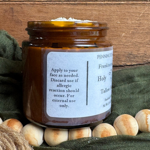 Frankincense and myrrh face balm